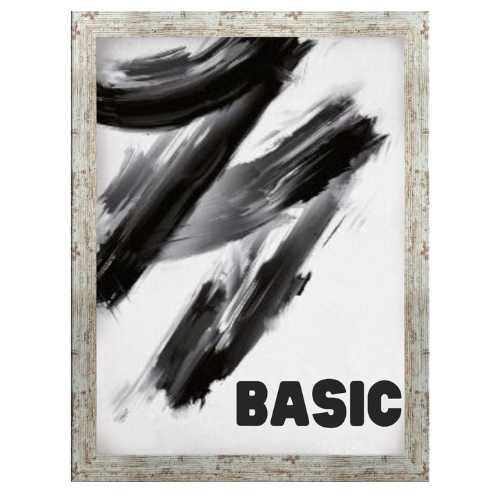 FramesFactory Klasszikus képkeret 40x50 cm, 20x16 mm profil, plexi, fehér, 1 szett