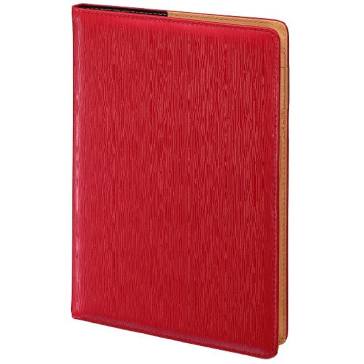 Agenda Drops Office Collection, A4, rosu, cu detalii elegante, index A-Z