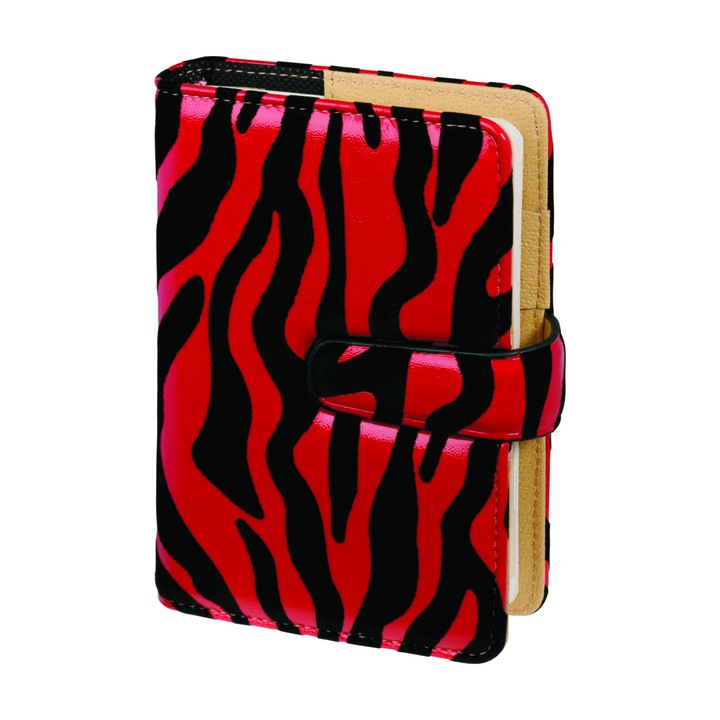 Agenda Drops Office Collection, model negru-rosu, dimensiune standard