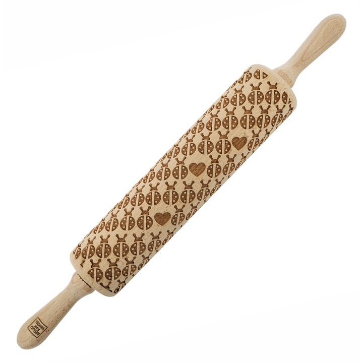 Sucitoare din lemn, MoodForWood, 43 cm, model Biedronka, natural, handmade