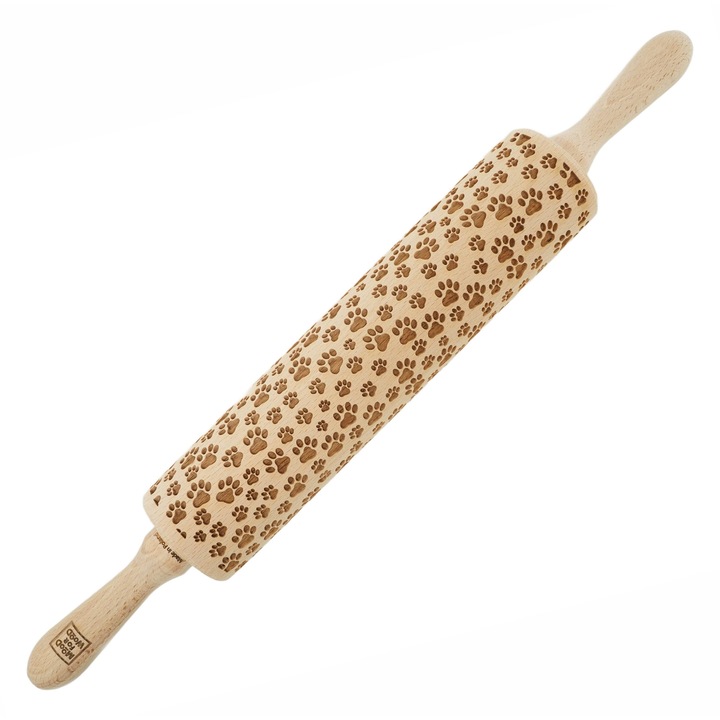 Sucitoare din lemn, MoodForWood, grawerata, 43cm, model labute, culoare naturala