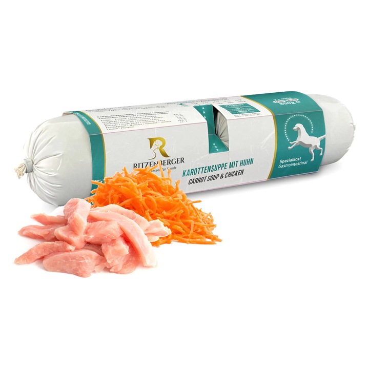 Ritzenberger nedves kutyaeledel, csirke répával, 2x400g