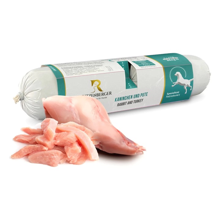 Ritzenberger nedves kutyaeledel, nyúl és pulyka, 2x400g, alacsony zsírtartalom, természetes összetevők