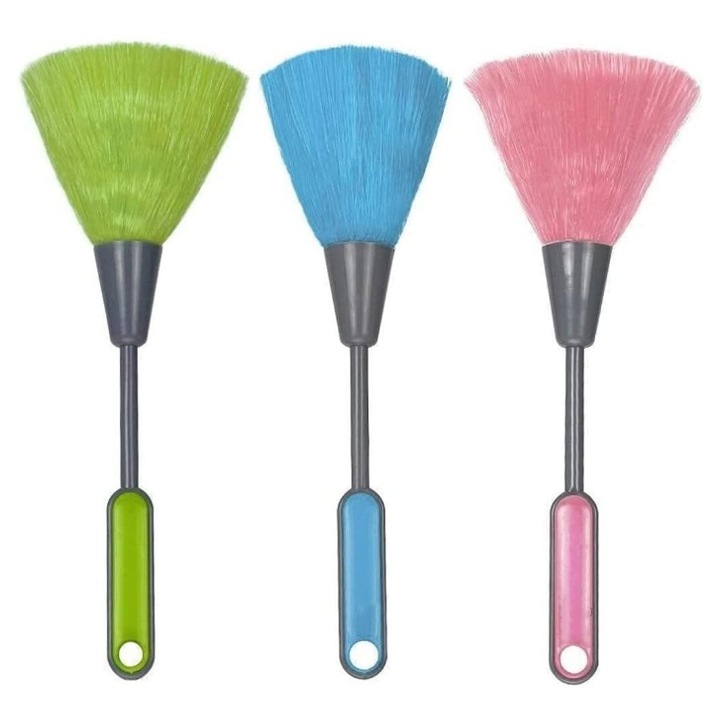 Комплект четки за почистване на клавиатура, 3 броя, многоцветни, 23 см