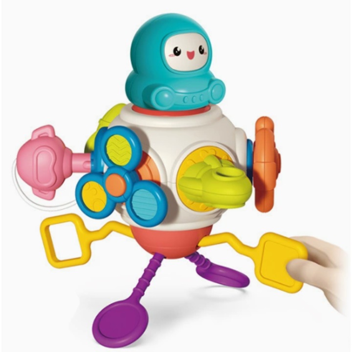 Ez a 8 az 1-ben oktatójáték csecsemők és kisgyermekek számára alkalmas. Kényelmet, társaságot és érzékszervi stimulációt biztosít, elősegíti a korai fejlődést, fokozza a gyermekek intelligenciáját és fejleszti a kéz-szem koordinációt