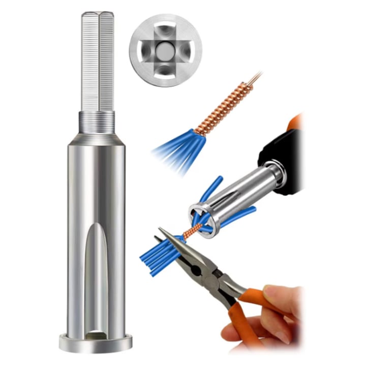 Електрически конектор пет проводника 9см метал изолиран многоцветен