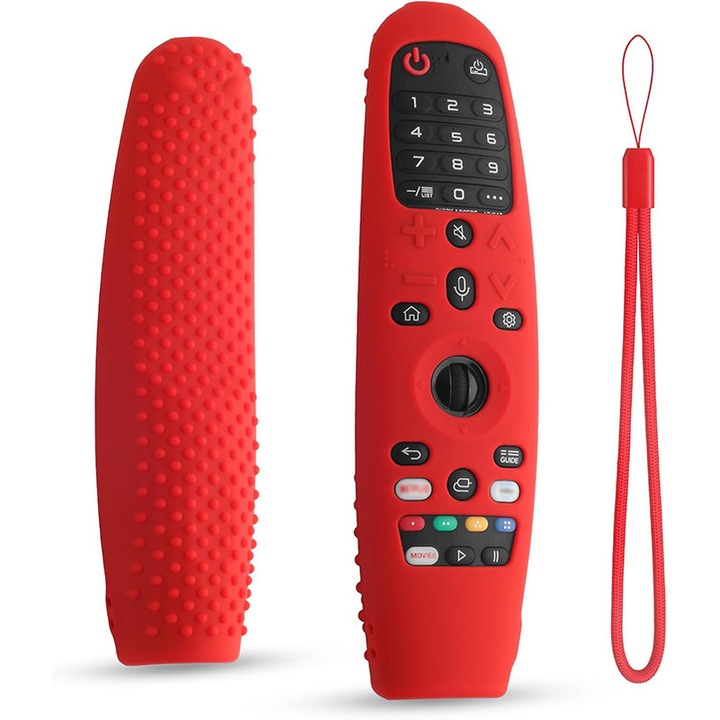 Калъф за дистанционно управление за LG MR20GA MR19BA MR18BA, пълна защита, силиконов материал, червен, Rqiurpn