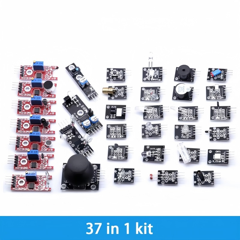 22-in-1 sensor module starter kit w tutorial for... Kit Module Senzori 37 in 1 pentru Arduino Starter - Kit Senzori DIY ...
