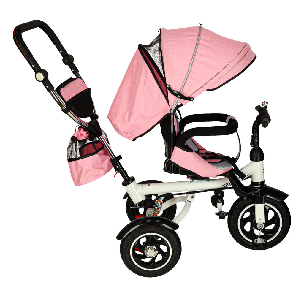 Tricicleta Trike Fix V3, roz, 1-6 ani, roti de 28 cm, 3 in 1 - eMAG.ro