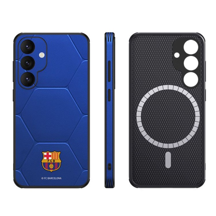 Husa pentru Samsung Galaxy S25 Plus FC Barcelona, rosu, magnetic, cu suport
