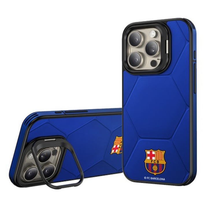 Husa pentru iPhone 15 Pro Max FC Barcelona, magnetice, compatibil cu MagSafe, plastic, 1 buc.