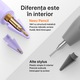 Stylus Pen Neez Pencil Pro®️ pentru tableta iPad Apple 2018–2026, Alternativa Apple Pencil, Pen iPad, Pix cu Palm Rejection, Tilt, Magnetic, Fast Charge USB-C (10 min) + Wireless Charge, Autonomie 11 ore, Fara Lag, Penite anti-zgarieturi, Bluetooth, Mov