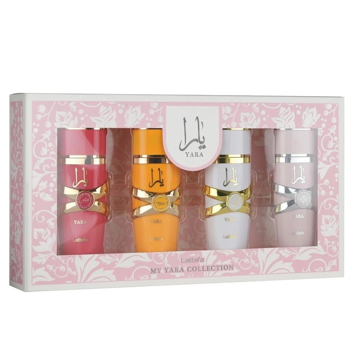 Set Apa de Parfum Lattafa My Yara, Femei, 4x 25ml