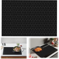Covoras Protectie Magnetica, Bedee, Rezistent la temperaturi de pana la 240°C, Antiderapant, rezistent la zgarieturi si usor de curatat, Plita cu Inductie, Cuptor, Suprafete Bucatarie, 52 x 78cm, Negru