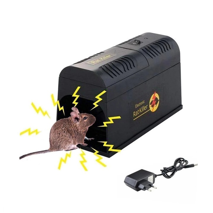 Електронна капан за мишки Bedee, 8000V, преносима, LED, 20x10x8см