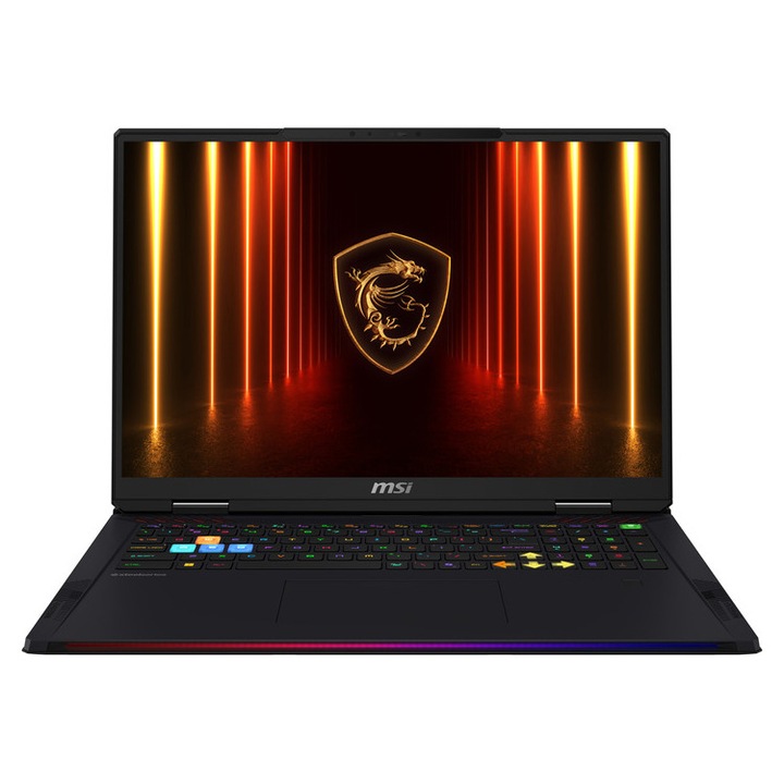 Laptop MSI Raider A18 HX, 18'' MiniLED 3840x2400, 120Hz, R9 9955HX3D, 64GB RAM, 2TB SSD NVMe PCIe 4.0, NVidia GeForce RTX 5090 24GB, Win 11 Pro, negru