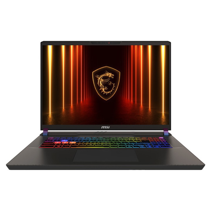 Laptop MSI Vector 17 HX AI A2XWHG 17'' 2560x1600 IPS 240Hz, Intel Core i9-275HX, 32GB RAM, 2TB SSD NVMe PCIe 4.0, Nvidia GeForce RTX 5070 Ti 12GB, Windows 11 Pro, Cosmos Grey