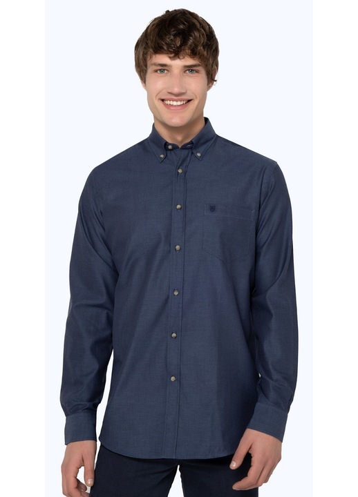 Camasa barbati, The Bostonians, regular fit, albastru inchis, twill, 40 EU