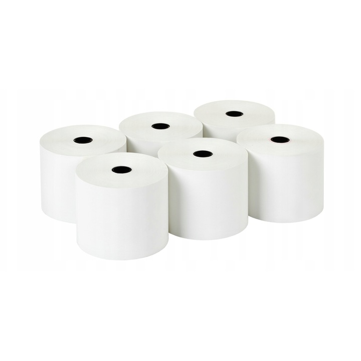 Rola termica 57x80mm, 6 bucati, Eureka, 80m, 7,20cm diametru
