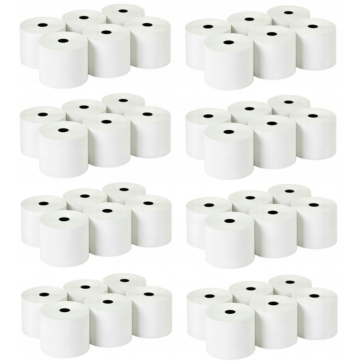 Role termice 57x80mm, set 48 bucăți, Papirus II, BPA free, utilizare îndelungată