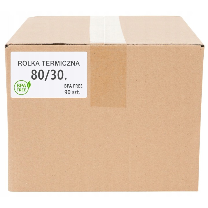 Rola termica, 80x30mm, 10 bucati, Eureka, hartie de calitate superioara, BPA free