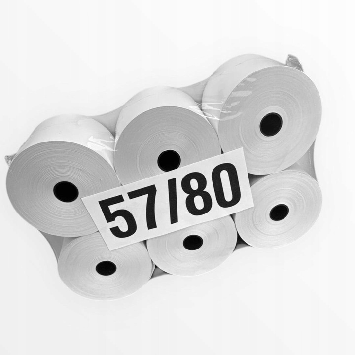 Rola termica BIUMAX 57x80mm, set 6 bucati, hartie de calitate superioara, fara BPA