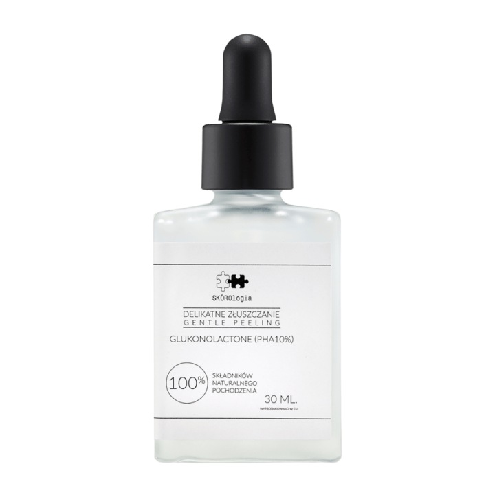 Serum Exfoliant (PHA) 10% - Skorologia, 30 ml, pentru ten sensibil, hidratare