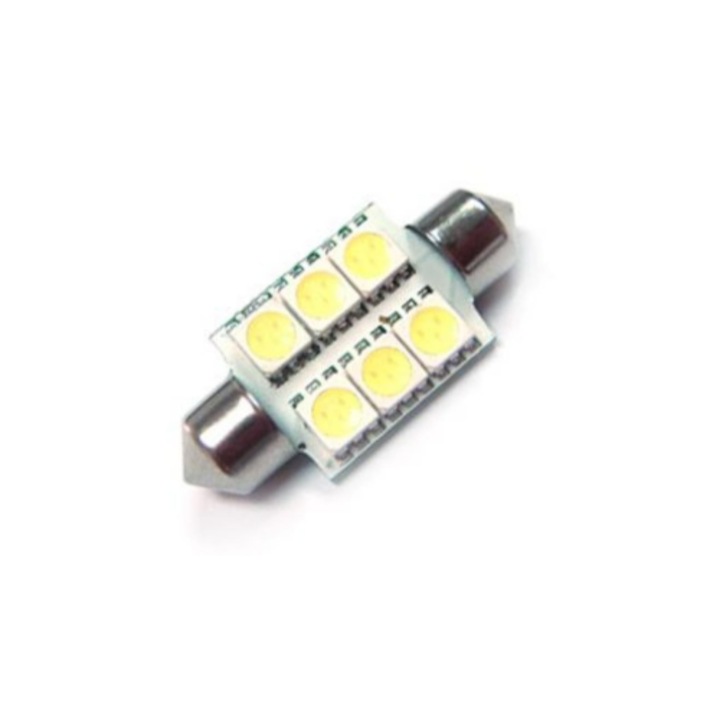 Led auto sofit cu 6 SMD 39 mm