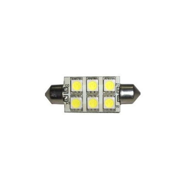 Led auto sofit cu 6 SMD 39 mm