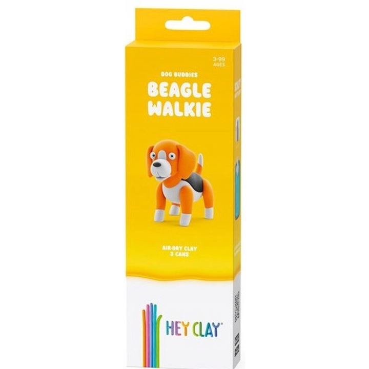 Masa plastica Hey Clay HC30152 Beagle, usoara, moale, multicolor, pentru creatie, 4 ani+
