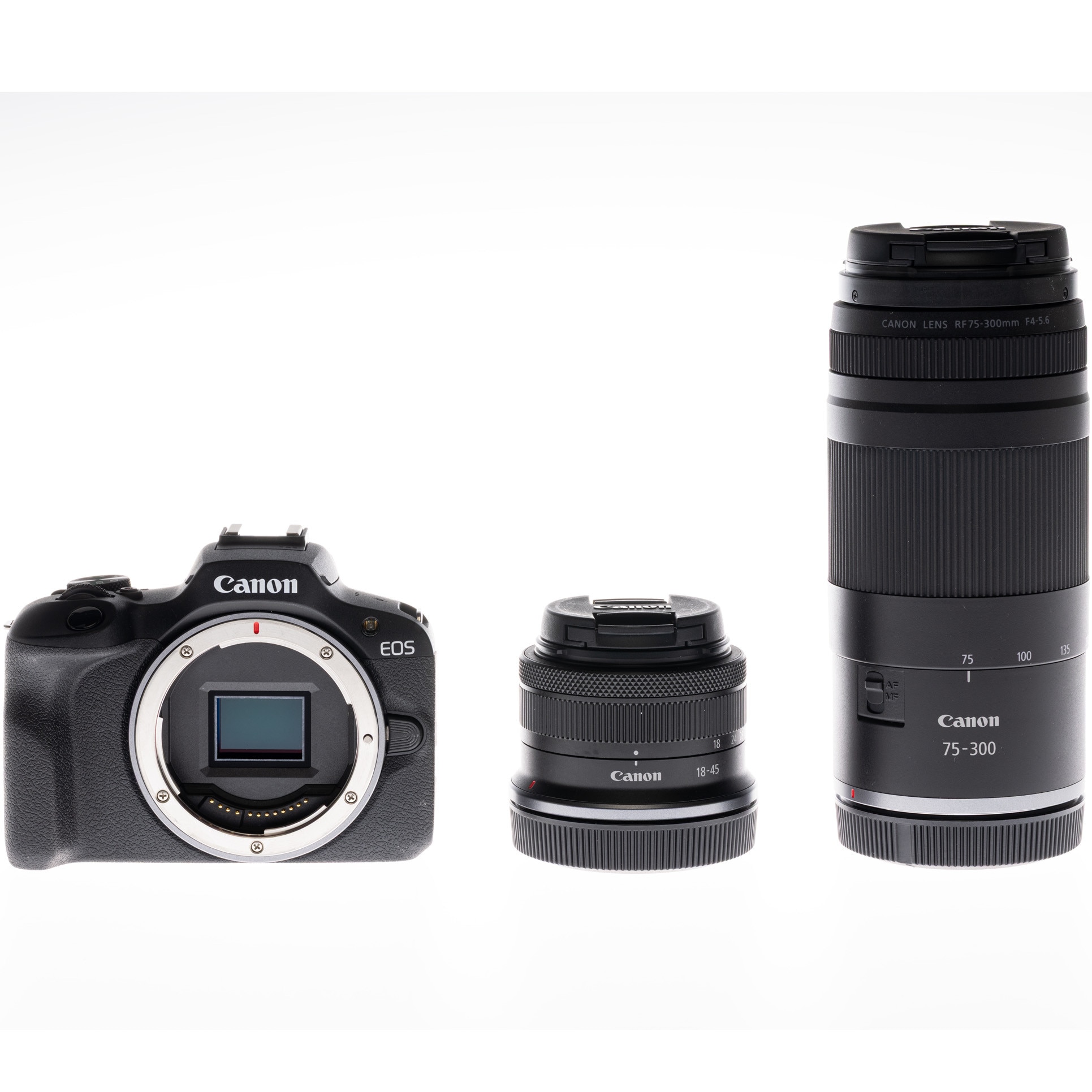 Aparat foto Mirrorless Canon EOS R100, 24.1MP + Obiectiv RF-S 18