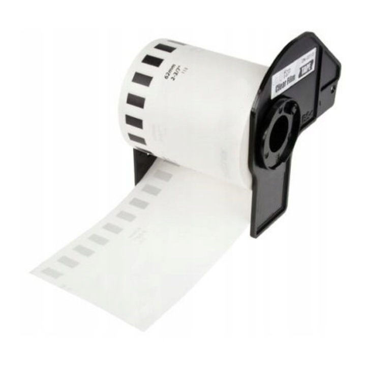 Banda etichete, DK-22113, 62mm x 15,24m, transparenta, set