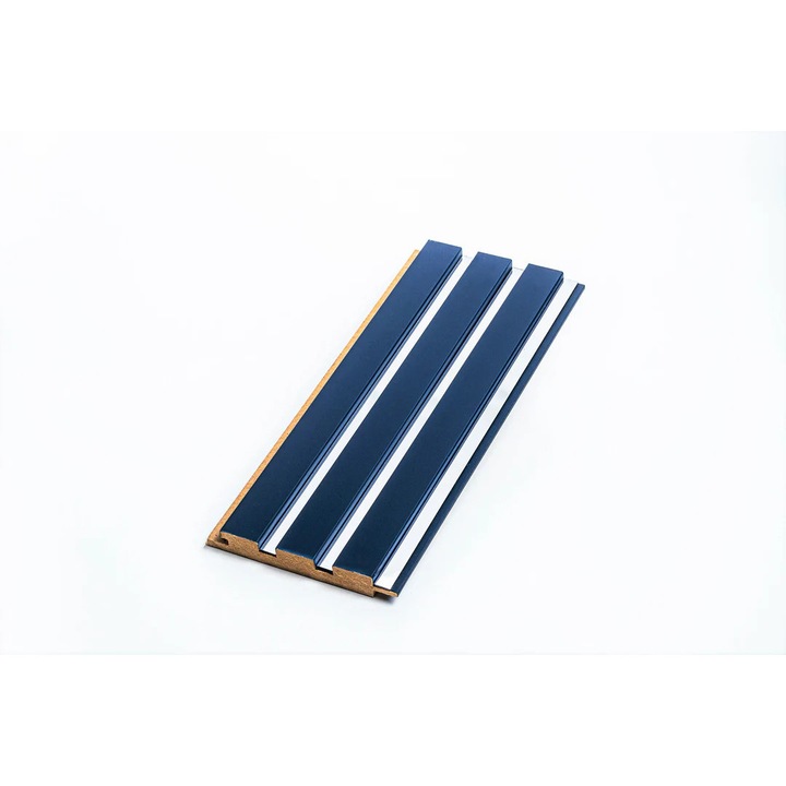 Riflaj Decorativ MDF Albastru Bazalt & Silver 280x12, 1x1, 8 cm