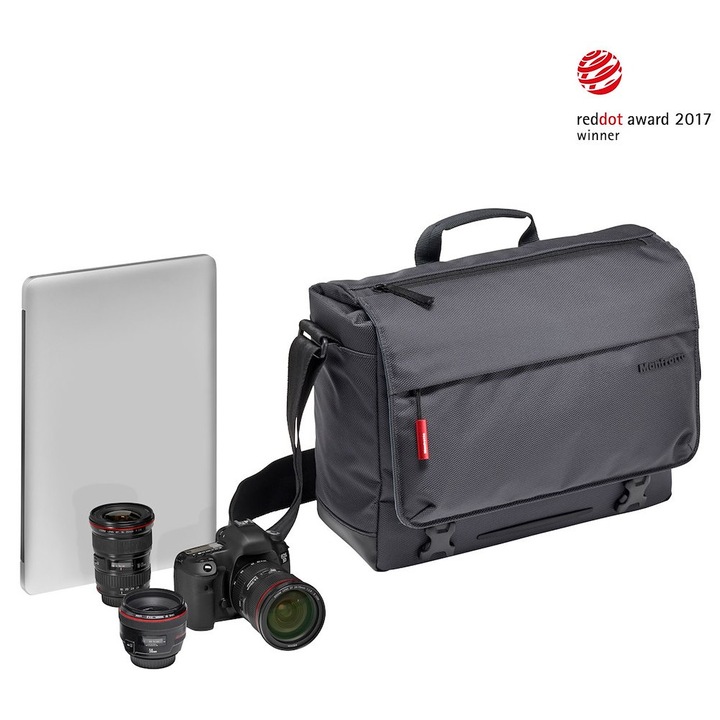 Geanta foto Manfrotto Manhattan Speedy 10, capacitate universala, protectie laptop 12 inch, 44x36x14cm, waterproof