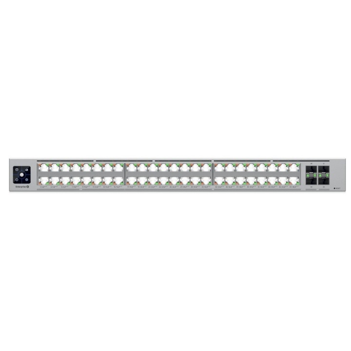 Switch Ubiquiti ECS 48 PoE 2150W Etherlighting 16x 2.5 GbE RJ45 32x 10 GbE RJ45 4x SFP28 2x QSFP28 L3 PoE+++