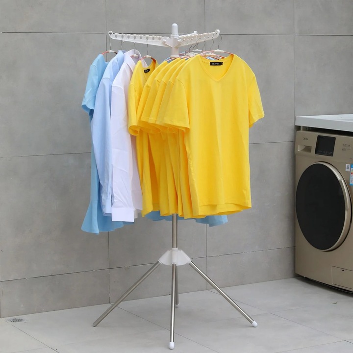 Vállfatartó, Northix, összecsukható, 27 vállfa, 3 kar, műanyag