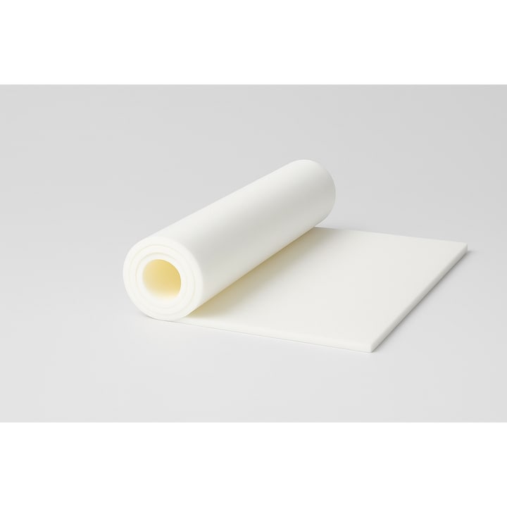 Placa Burete Geladi, 200x80x1 cm, Spuma Poliuretanica, Tapiterie, Alb, Densitate 21kg/m³, DIY