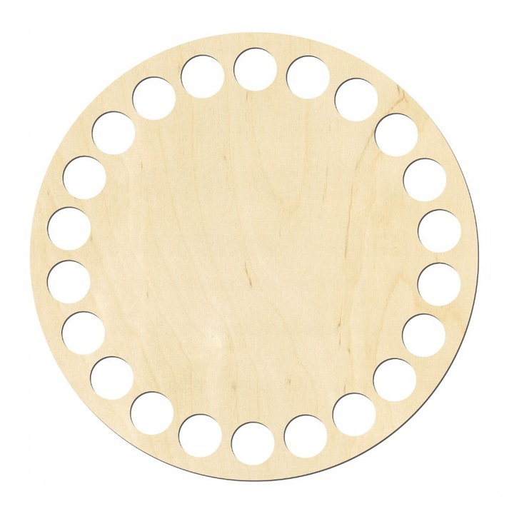 Kosár alap SMX Design, 10x10cm, 6mm, Kerek, Nyírfa rétegelt lemez