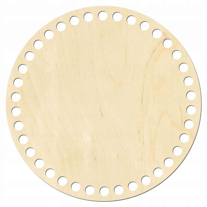 Kosár alap, SMX Design, 20x20cm, 6mm, kerek forma, nyírfa rétegelt lemezből