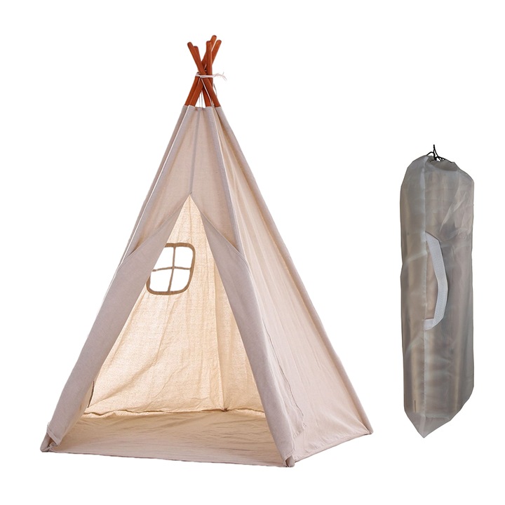 Cort pentru copii cu lumini in forma de stea, pliabil, cu sac de transport, decor pentru camera, multicolor