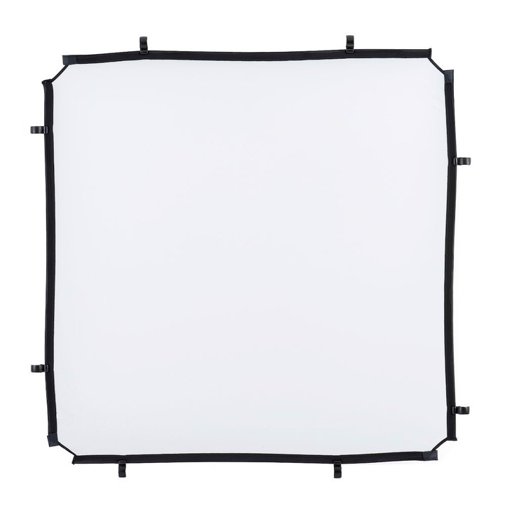 Tesatura de difuzie Manfrotto Skylite 1,1x1,1m, 1,25 EV, pentru fotografii in aer liber