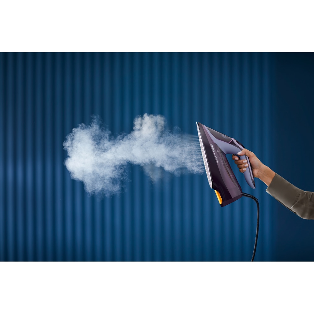 Fier de calcat PHILIPS Azur 8000 DST8021/30, 3000W, 240g/min, 300ml, talpa SteamGlide Elite, Mov