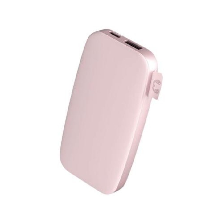 Acumulator extern Fresh'n Rebel 215137, 6000 mAh, UBS-A, USB Type-C Roz