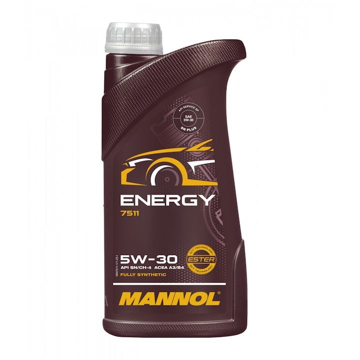 Ulei Motor MANNOL Energy 5W30 - 1 Litru, Sintetic cu Ester (HTHS Scazut, Start-Stop)