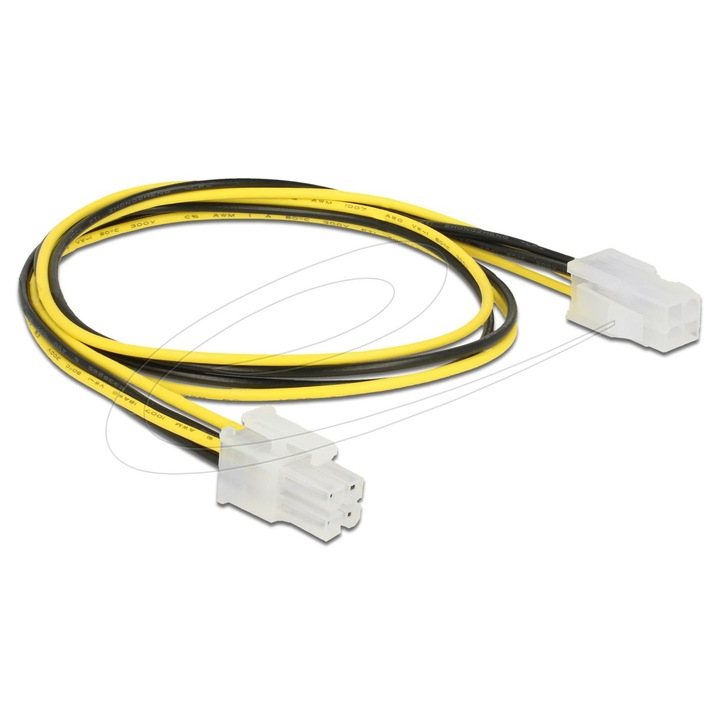 Cablu de extensie DeLock P4 4 pini masculin > P4 4 pini feminin 50cm