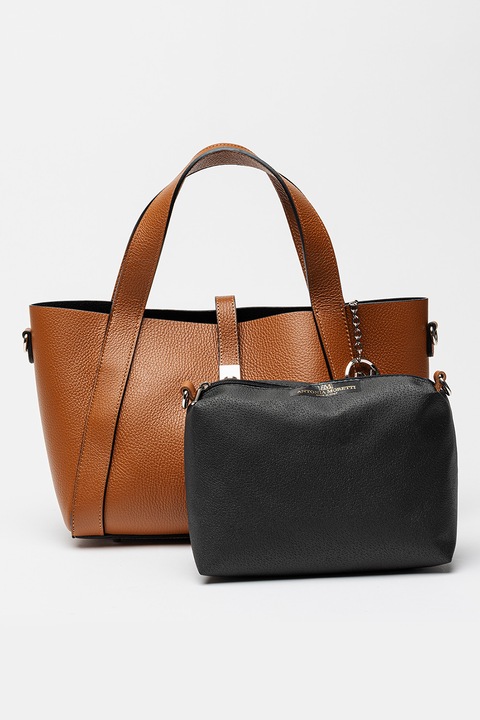 Antonia Moretti, Geanta shopper din piele, Maro scortisoara