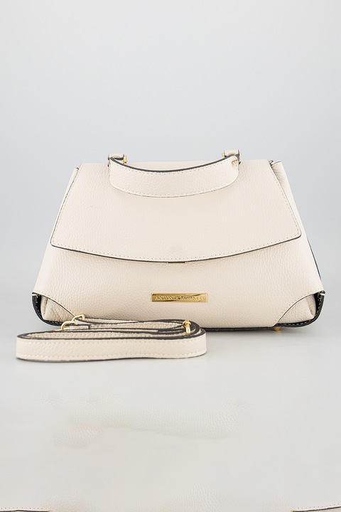 Antonia Moretti, Bőr válltáska levehető pánttal, Világosbézs