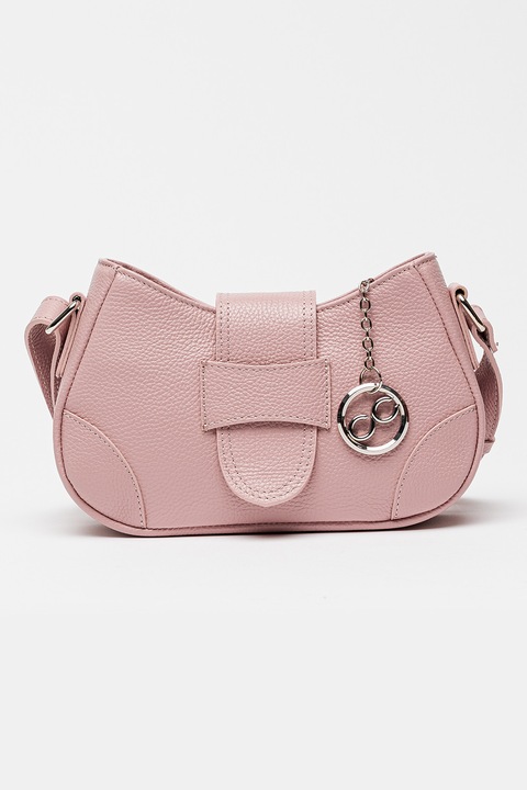 Chiara Canotti, Geanta crossbody din piele cu inchidere cu clapa, Lila