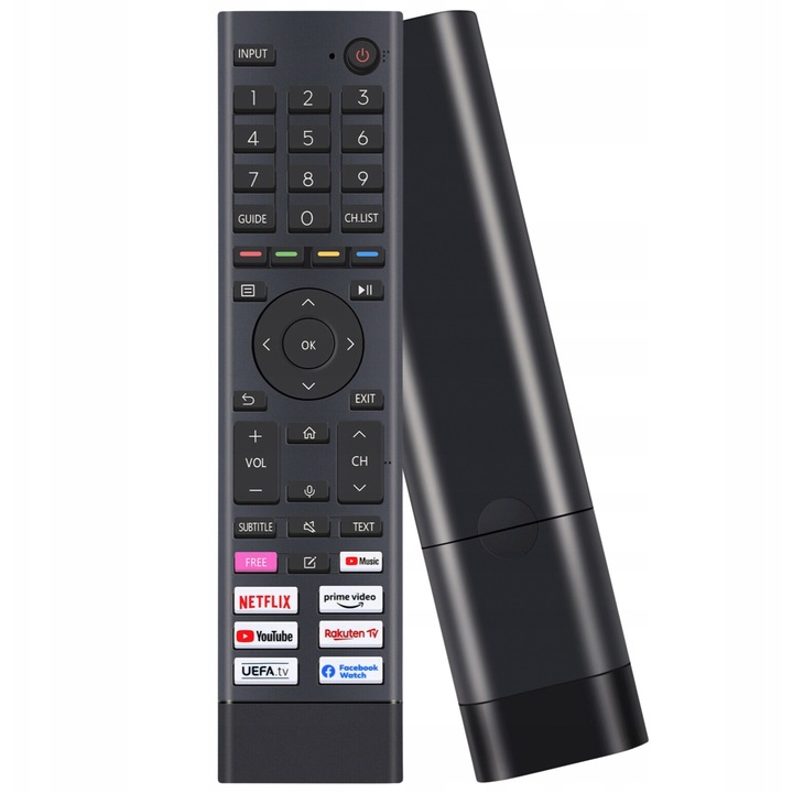 Telecomandă de Înlocuire TechTell pentru TV Hisense, acces rapid Netflix și Prime Video, material durabil, design ergonomic