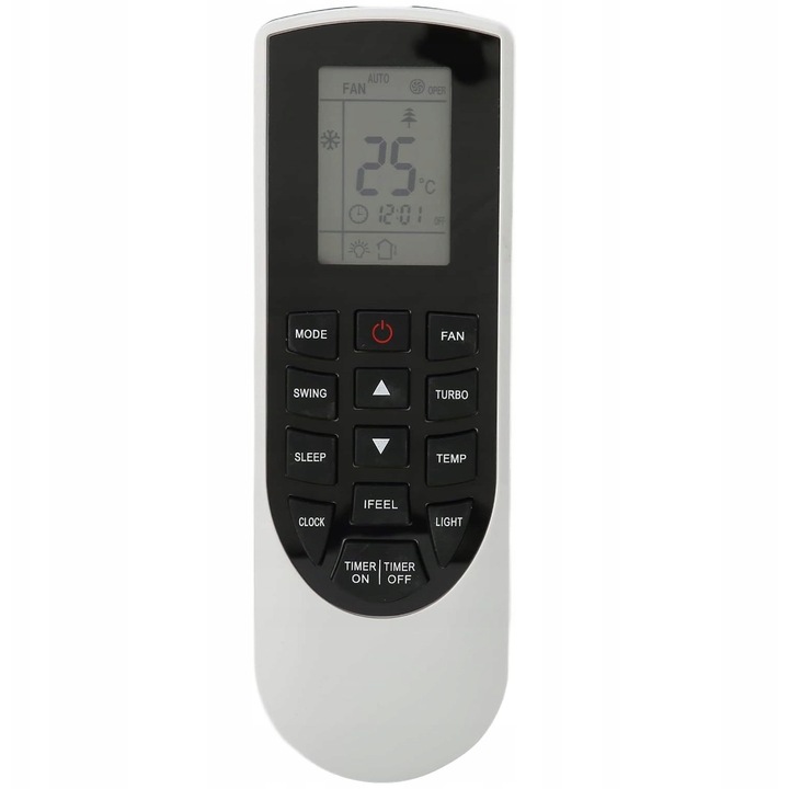 Telecomandă universală TechTell pentru aer condiționat Gree, ergonomică, durabilă, fără programare, 10x5x2cm